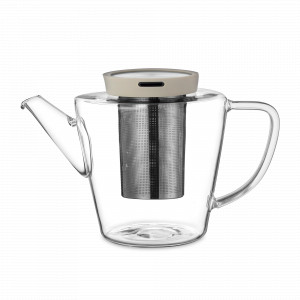 Чайник заварочный с ситечком, 1 л, боросиликатное стекло, нержавеющая сталь, силикон, хаки, серия Infusion, VIVA Scandinavia, Дания, Скидка до -20% на Viva Scandinavia