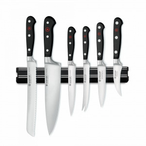 Набор из 6-ти кухонных ножей на магнитном держателе, серия Classic, WUESTHOF, Золинген, Германия, Набор ножей сантоку