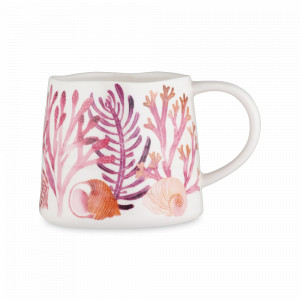 Кружка , 380 мл, фарфор, белый, розовый, серия Ocean Life, MAXWELL WILLIAMS, Австралия, MAXWELL & WILLIAMS (Австралия)