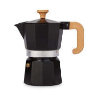 Кофеварка гейзерная, 150 мл, нержавеющая сталь, пластик, черный, серия La Cafetiere, KITCHEN CRAFT, Великобритания