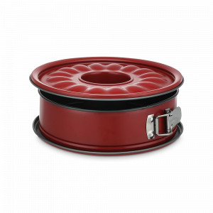 Форма для выпечки разъёмная с 2 основаниями, 24 см, сталь с антипригарным покрытием, красный, серия Rossana, GUARDINI, Италия, GUARDINI (Италия)