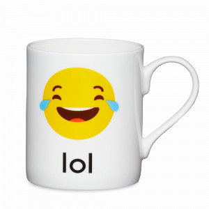 Кружка Lol, 250 мл, фарфор, декор, серия Footed Mugs, KITCHEN CRAFT, Великобритания, Kitchen Craft Footed Mugs