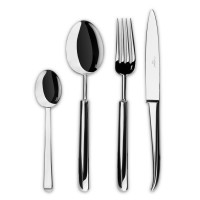 Набор столовых приборов на 6 персон, 24 предмета, стальной, серия Carre, CUTIPOL, Португалия
