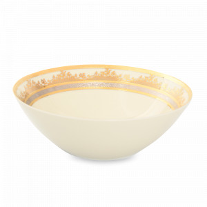 Салатник Cream Gold, 24 см, фарфор, белый, бежевый, серия Constanza 9320, FALKENPORZELLAN, Германия, Скидка до -30% на фарфор FALKENPORZELLAN