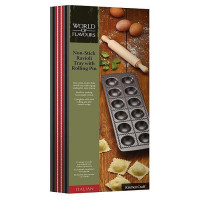 Форма для приготовления 12-ти равиоли и скалка, 33 х 11,5 см, сталь, дерево, серия World of Flavours, KITCHEN CRAFT, Великобритания_00810360047899868007.jpg