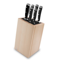 Набор из 5-ти кухонных ножей на подставке из бука, серия Classic Ikon, WUESTHOF, Золинген, Германия