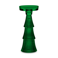 Подсвечник , 22 см, стекло, зеленый, серия Art Deco, DECOR DE TABLE, Россия