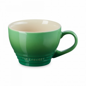 Чашка для капучино, керамика, 400 мл, зеленый, серия Bamboo Green, LE CREUSET, Франция, Скидка -15% на Le Creuset