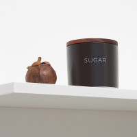 Банка для хранения сахара, 400 мл, керамика, дерево, черный, SMART SOLUTIONS, Россия_00819890049535655773.jpg