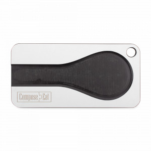 Подставка кухонная под ложку, 20 х 10 см, композитный материал, белый, черный, серия ProFashion, ComposeEat, Россия, Подставки под ложку