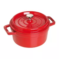 Кокот круглый, 2,6 л, 22 см, чугун, вишневый, серия La Cocotte, STAUB, Франция, 