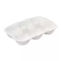 Подставка для яиц, 18.6 х 12.4 см, керамика, белый, серия Simplicity, LIBERTY JONES, Россия, 