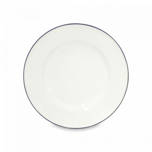 Тарелка закусочная White/Blue, 23 см, керамика, белый, синий, серия Beja, COSTA NOVA, Португалия, Тарелки десертные