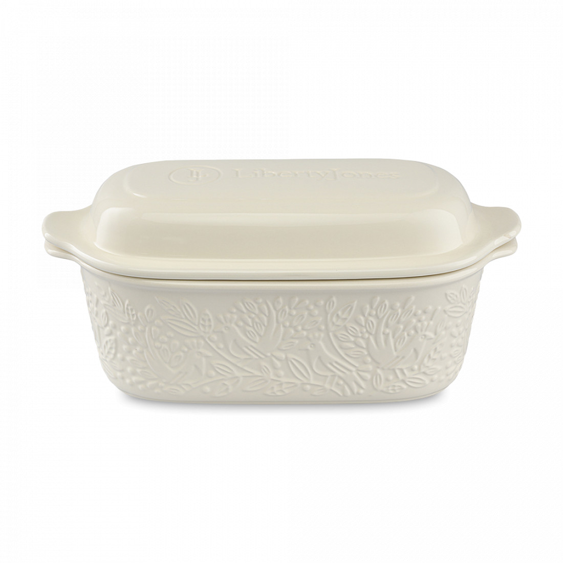 Форма для выпечки ржаного хлеба Fantail Bird, 2.3 л, 33 х 16 см, керамика, бежевый, серия Birds of Paradise, LIBERTY JONES, Россия