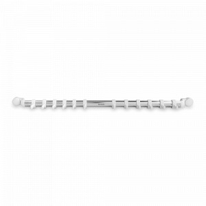 Держатель настенный, 12 крючков, 54,5 см, нержавеющая сталь, пластик, белый, серия Essential, BRABANTIA, Бельгия, Essential BRABANTIA