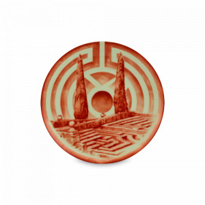 Тарелка десертная Red, 17 см, фарфор, декор, серия Meaning, VISTA ALEGRE, Португалия, Тарелки десертные