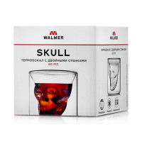 Термобокал Skull, 80 мл, боросиликатное стекло, прозрачный, WALMER, Великобритания_00809940047922224495.jpg