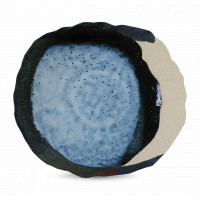 Тарелка обеденная, 27 см, керамика, синий, серия Wabi, JARS, Франция