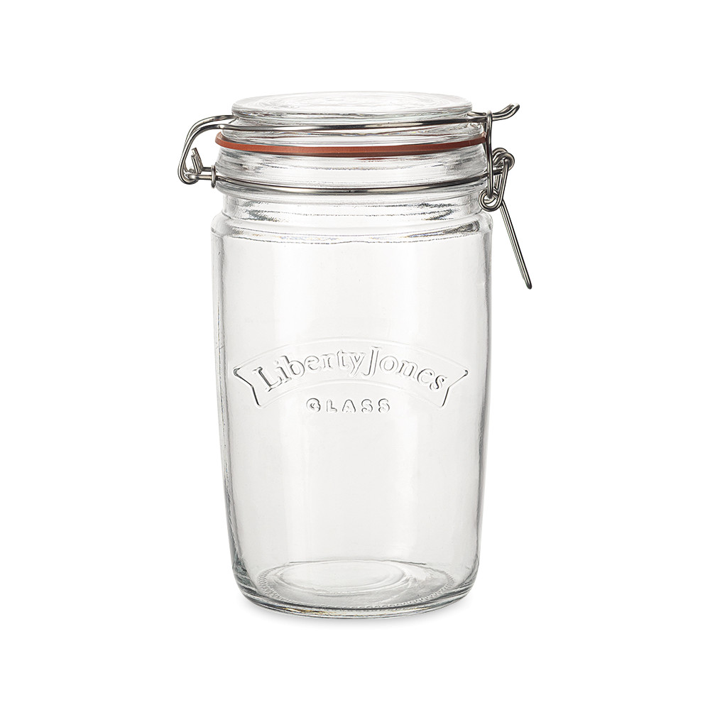 Банка для хранения, 18 см, 1 л, стекло, сталь, серия Maison Jar, LIBERTY JONES, Китай