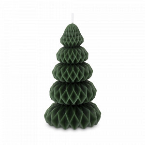 Свеча декоративная Origami, 19 см, парафин, зеленый, серия New Year Essential, TKANO, Россия, Свечи TKANO