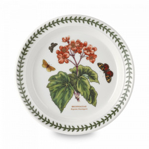 Тарелка закусочная «Бегония», 20 см, фаянс, белый, декор, серия Botanic Garden, PORTMEIRION, Великобритания, PORTMEIRION (Великобритания)