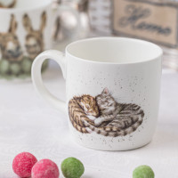 Кружка «Забавная фауна Коты», 310 мл, костяной фарфор, декор, серия Wrendale Designs, ROYAL WORCESTER, Великобритания_00805610053707981253.jpg