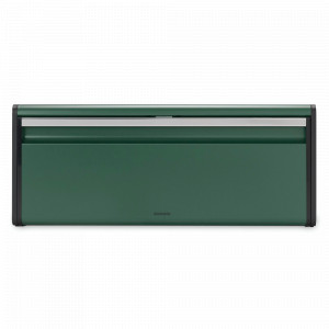 Хлебница , 46,5 х 25 х 18,7 см, нержавеющая сталь, пластик, зеленый, серия Fall Front, BRABANTIA, Бельгия, Хлебницы пластмассовые