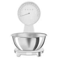 Весы кухонные, нержавеющая сталь, белый, SMEG, Италия