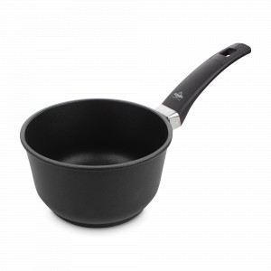 Ковш с антипригарным покрытием, 16 см, 1.9 л, литой алюминий, черный, серия Supreme, OLYMPIA, Италия, OLYMPIA (Италия)