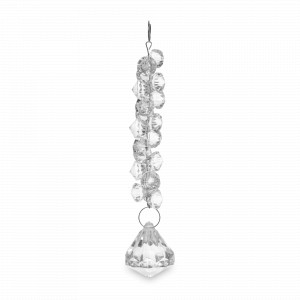 Украшение новогоднее - Хрустальная подвеска, 14 см,  стекло, серия New Year, ANNA LAFARG, Китай, Скидка до -20% на бренд ANNA LAFARG