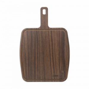 Доска сервировочная с ручкой, с желобом, 36х25 см, орех, серия Fashion, ComposeEat, Россия, Сервировочные доски