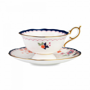 Пара чайная Цветущий жасмин, 140 мл, костяной фарфор, декор, серия Wonderlust, WEDGWOOD, Великобритания, WEDGWOOD (Великобритания)