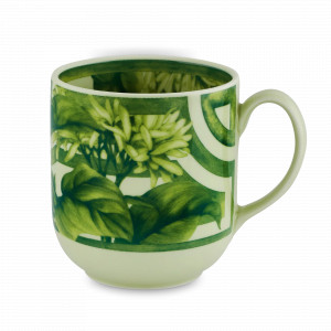 Кружка , 430 мл, фарфор, белый, зеленый, серия Meaning, VISTA ALEGRE, Португалия, Большие кружки
