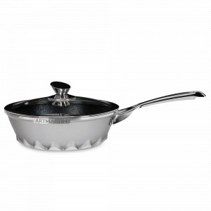 Вок с крышкой, диаметр 28 см, литой алюминий с антипригарным каменным покрытием, для индукционных плит, ручка нержавеющая сталь, серия Artmartin, KITCHENSTAR, Китай, KITCHEN STAR (Китай)