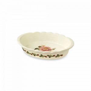 Форма для запекания овальная, 28 х 18 см, керамика, белый, декор, серия Regale, NUOVA CER, Италия, NUOVA CER (Италия)