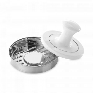 Пресс для гамбургеров Spark, 13,3 х 8 см, нержавеющая сталь, фарфор, GEFU, Германия, Аксессуары для гриля