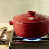 Керамическая кастрюля круглая, 4 л, 26 х 16 см, гранат, серия Flame, EMILE HENRY, Франция_00787090080357721216.jpg