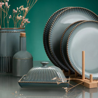 Маслёнка , 11,5 х 16 х 8 см, фарфор, синий, коричневый, серия Kitchen Spirit, TKANO, Россия_00810420046562282698.jpg