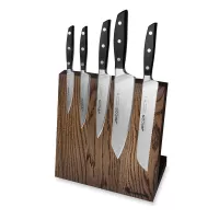 Набор из 5-ти кухонных ножей на подставке из дуба, серия Manhattan, ARCOS, Испания, 