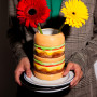 Ваза для цветов Burger, 18 см, керамика, серия Fast Food, DOIY, Испания_00819740048448865114.jpg