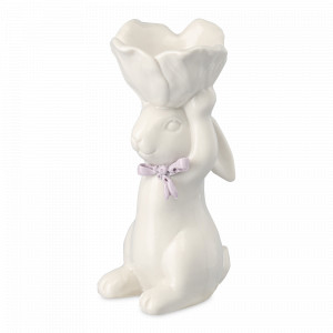 Подставка для яиц Flower Bunny, 19 см, доломит, белый, розовый, серия Easter Essential, TKANO, Россия, Кухонные аксессуары TKANO