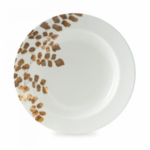 Тарелка суповая, 22 см, костяной фарфор, белый, золотой, серия Vera Wang, WEDGWOOD, Великобритания, Тарелки суповые