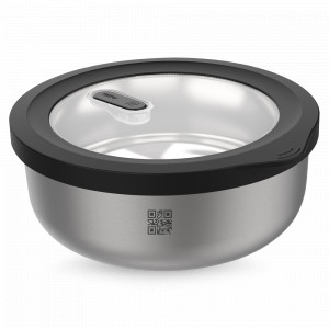 Контейнер круглый для пищевых продуктов Provido, 2 л, нержавеющая сталь, пластик, стальной, GEFU, Германия, Контейнеры и термосы GEFU