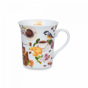Кружка «Кофейные птички», 410 мл, фарфор, декор, KOENITZ, Германия, Большие кружки