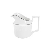 Сервиз чайный на 6 персон Айвори, 21 предмет, костяной фарфор, белый, серебристый, серия Emily, ANNA LAFARG, Китай_00811110044636207104.jpg