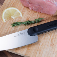 Нож кухонный поварской, 18 см, черная ручка, серия Chopping boards and Knives, TREBONN, Италия_00816280051036934242.jpg