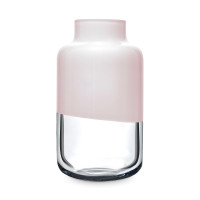 Ваза Магнолия, 32 см, хрустальное стекло, розовый, NUDE GLASS, Турция