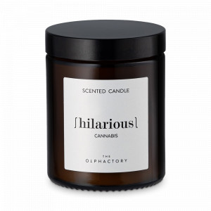Свеча ароматическая «Hilarious, Cannabis», 30 часов горения, воск, стекло, серия The Olphactory, AMBIENTAIR, Испания, Ароматы для дома