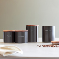 Банка для хранения сахара, 400 мл, керамика, дерево, черный, SMART SOLUTIONS, Россия_00819890049545035332.jpg