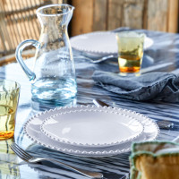 Тарелка закусочная White, 22 см, керамика, белый, серия Pearl, COSTA NOVA, Португалия_00815340058200313810.jpg